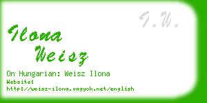 ilona weisz business card